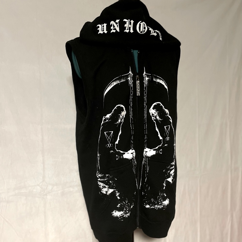 Blackcraft cult unholy sleeveless hooded sweatshirt large